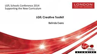 LGfL Creative Toolkit Belinda Evans