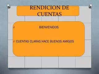rendicion de cuentas