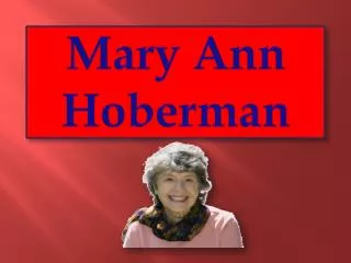 Mary Ann Hoberman