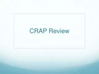 crap review