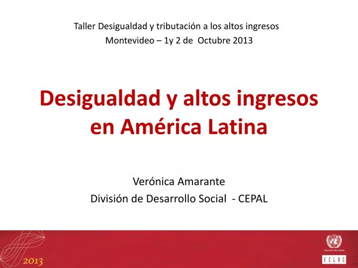 desigualdad y altos ingresos en am rica latina