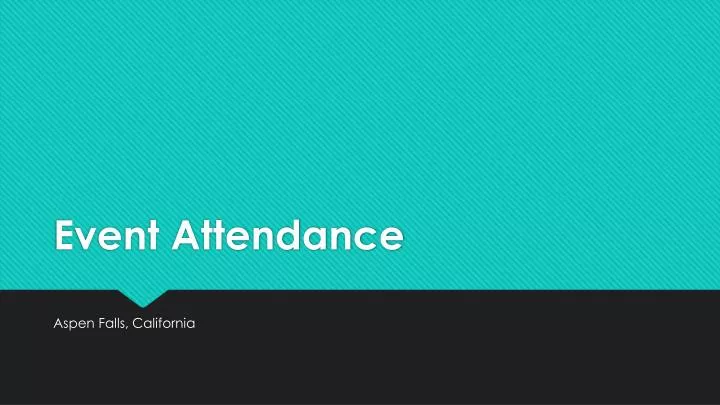event attendance