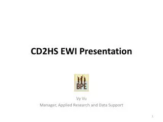 CD2HS EWI Presentation