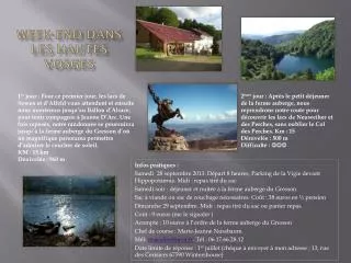 week end dans les hautes vosges