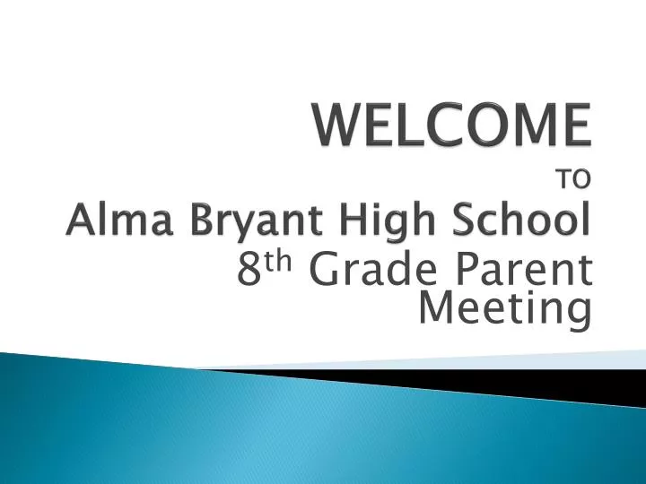 welcome to alma bryant high school