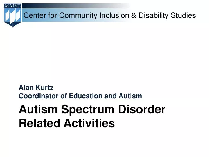 autism spectrum disorder related activities