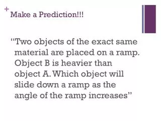 Make a Prediction!!!