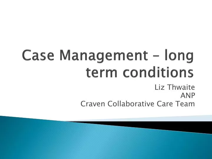 case management long term conditions