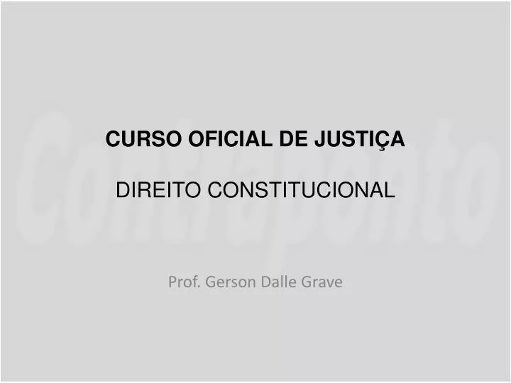 curso oficial de justi a direito constitucional