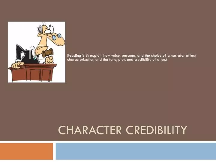 character credibility