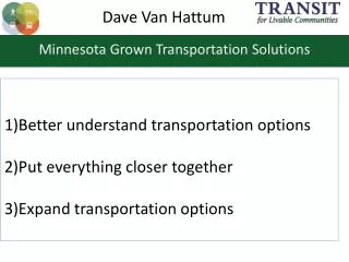 Minnesota Grown Transportation Solutions