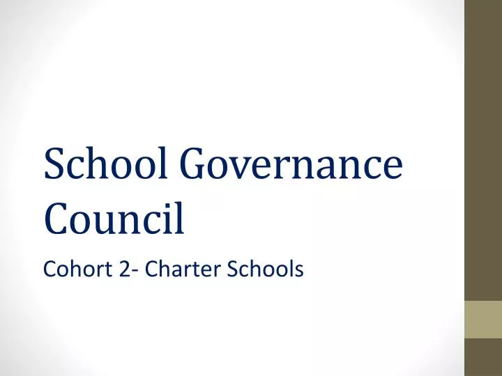 school governance council