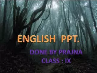 ENGLISH PPT.