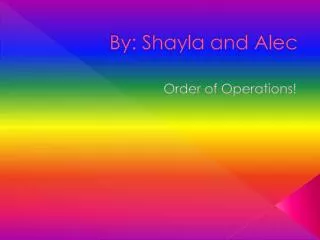 by shayla and alec