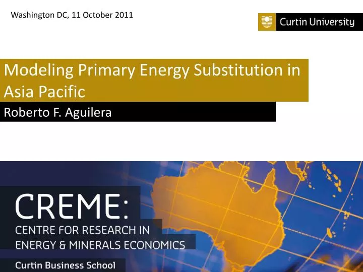 modeling primary energy substitution in asia pacific