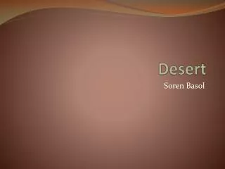 Desert