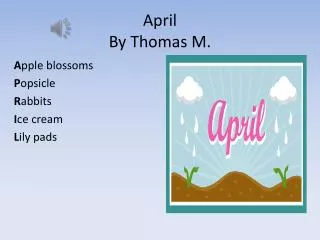 April By Thomas M.