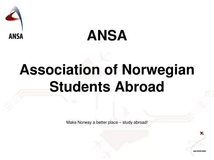 ansa association of norwegian students abroad
