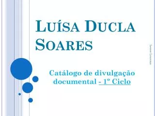 lu sa ducla soares