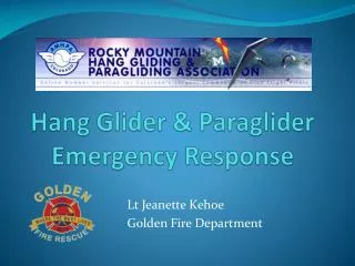 Hang Glider &amp; Paraglider Emergency Response