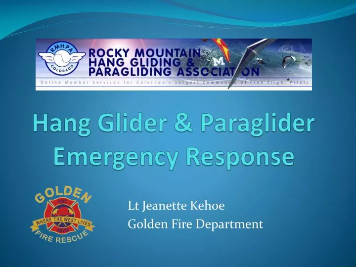 hang glider paraglider emergency response