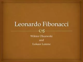 leonardo fibonacci