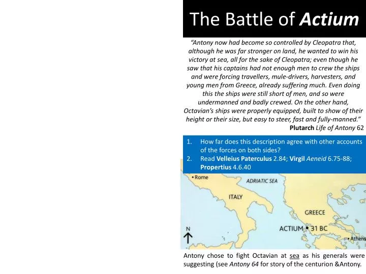 the battle of actium