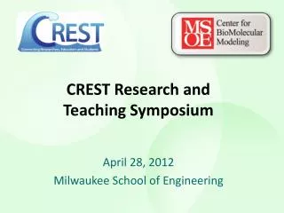 CREST Research and Teaching Symposium