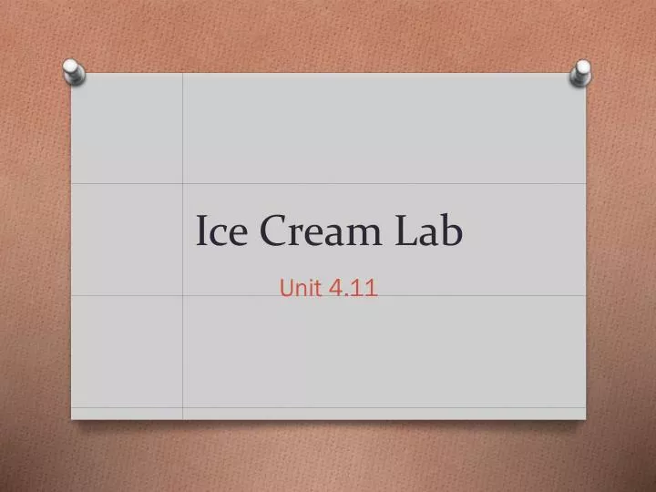 ice cream lab
