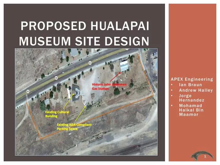 proposed hualapai museum site design