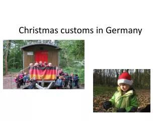 Christmas customs in Germany