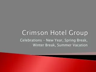 Crimson Hotel Group