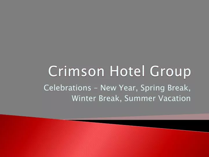 crimson hotel group