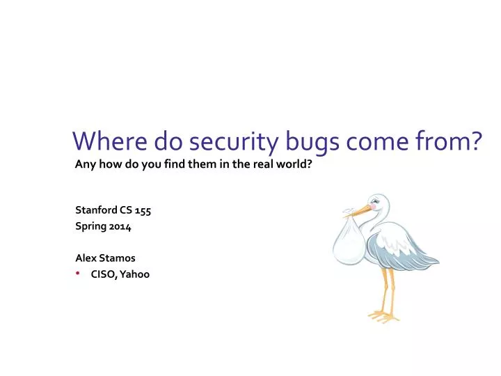 where do security bugs come from