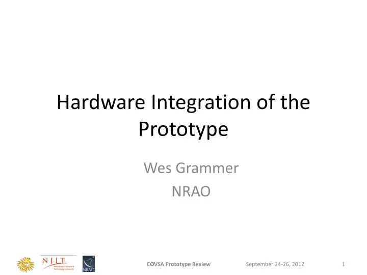 hardware integration of the prototype
