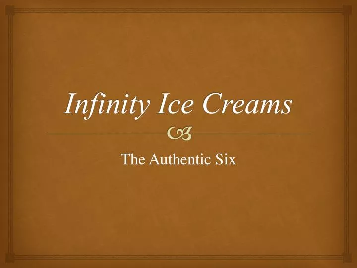 infinity ice creams