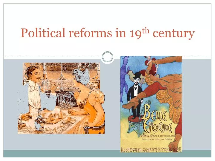 political reforms in 19 th century