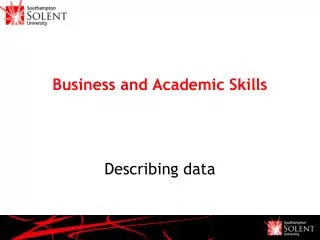 Business and Academic Skills