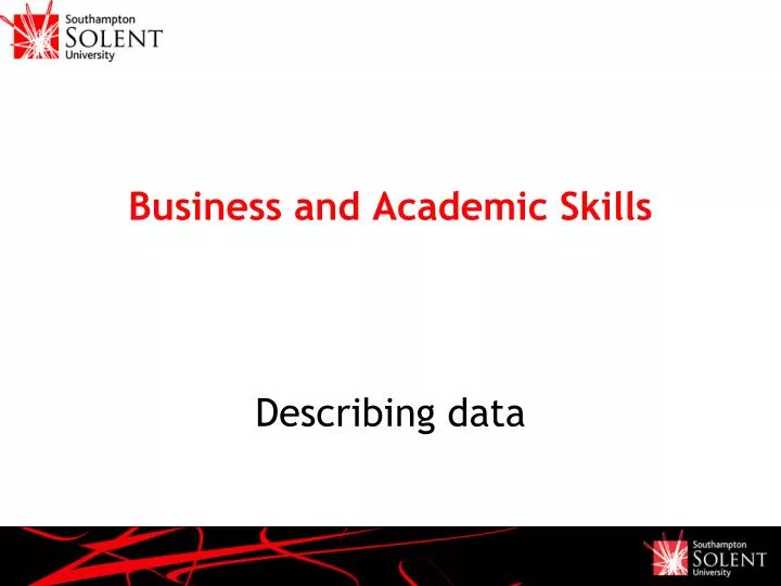 business and academic skills