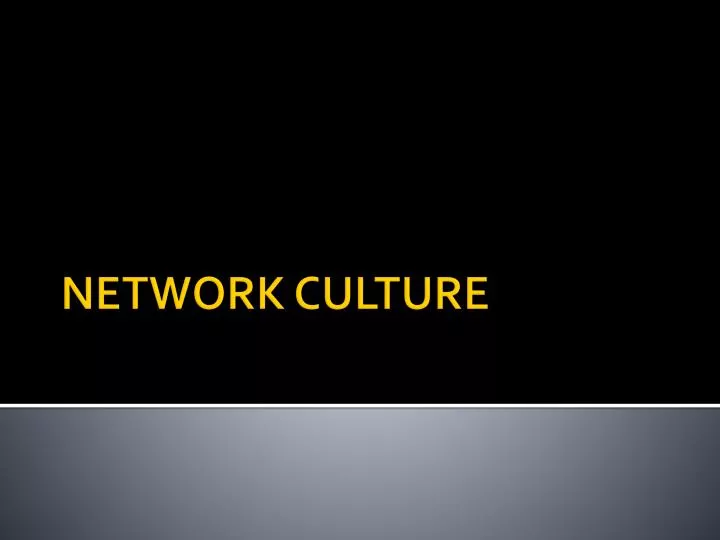 network culture