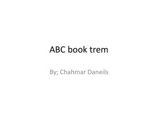 ABC book trem