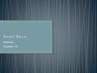 small basic