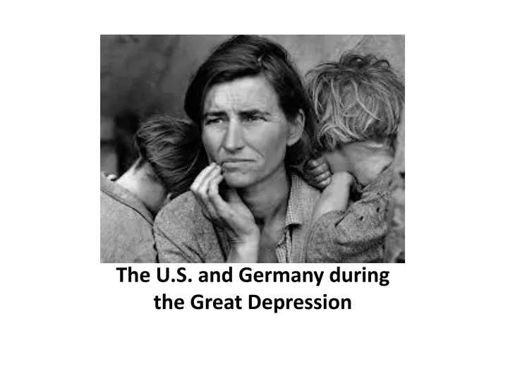 the u s and germany during the great depression
