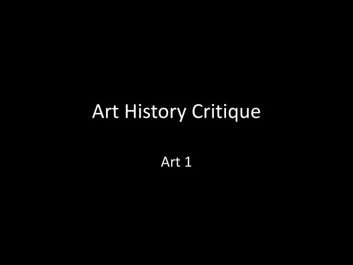 art history critique