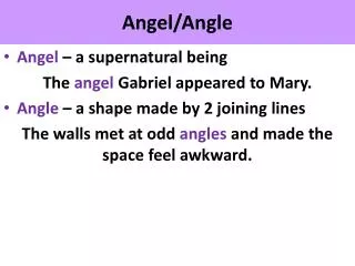 Angel/Angle