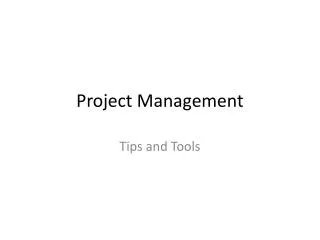 Project Management