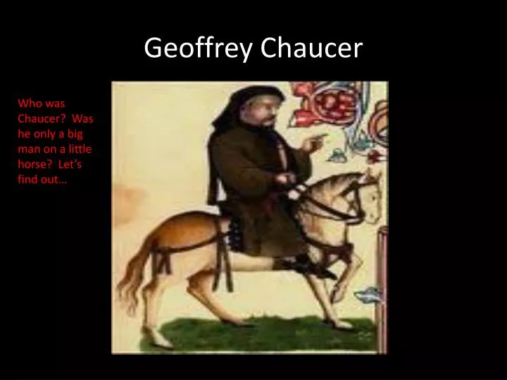 geoffrey chaucer