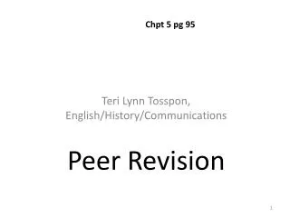 Peer Revision
