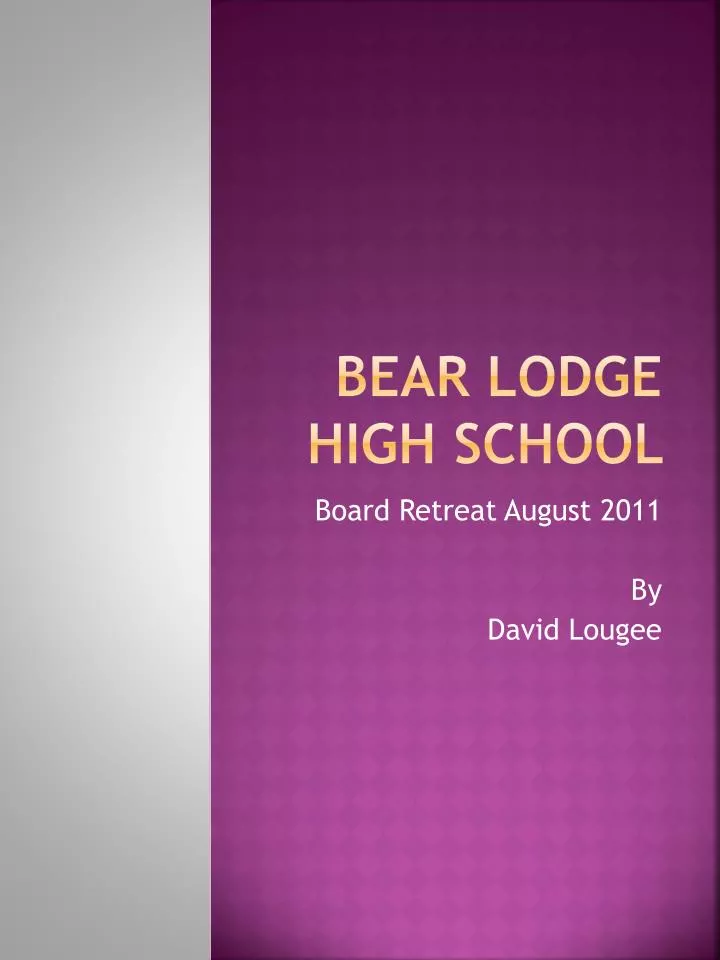bear lodge high school