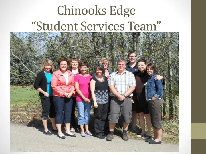 chinooks edge student services team